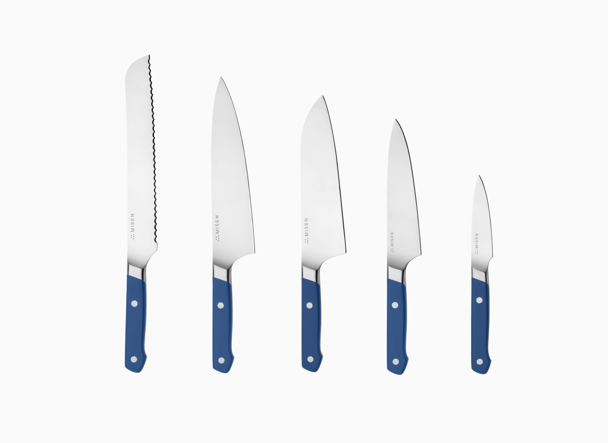 Misen 5 piece Knife Set in blue