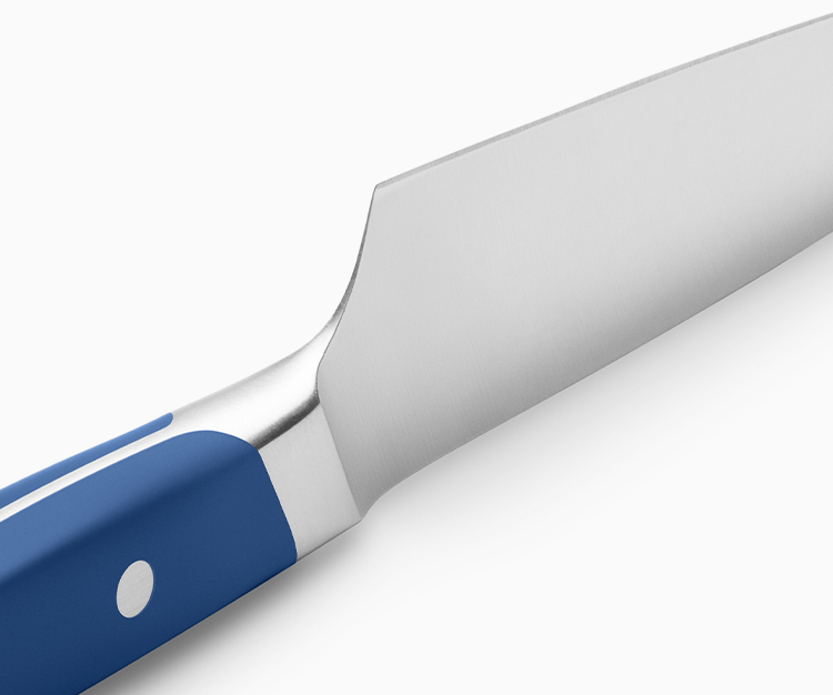 The Utility Knife is made with AICHI AUS-10 steel, which offers an even better balance between lasting sharpness and durability with 2x the carbon content of some other “premium” knives.