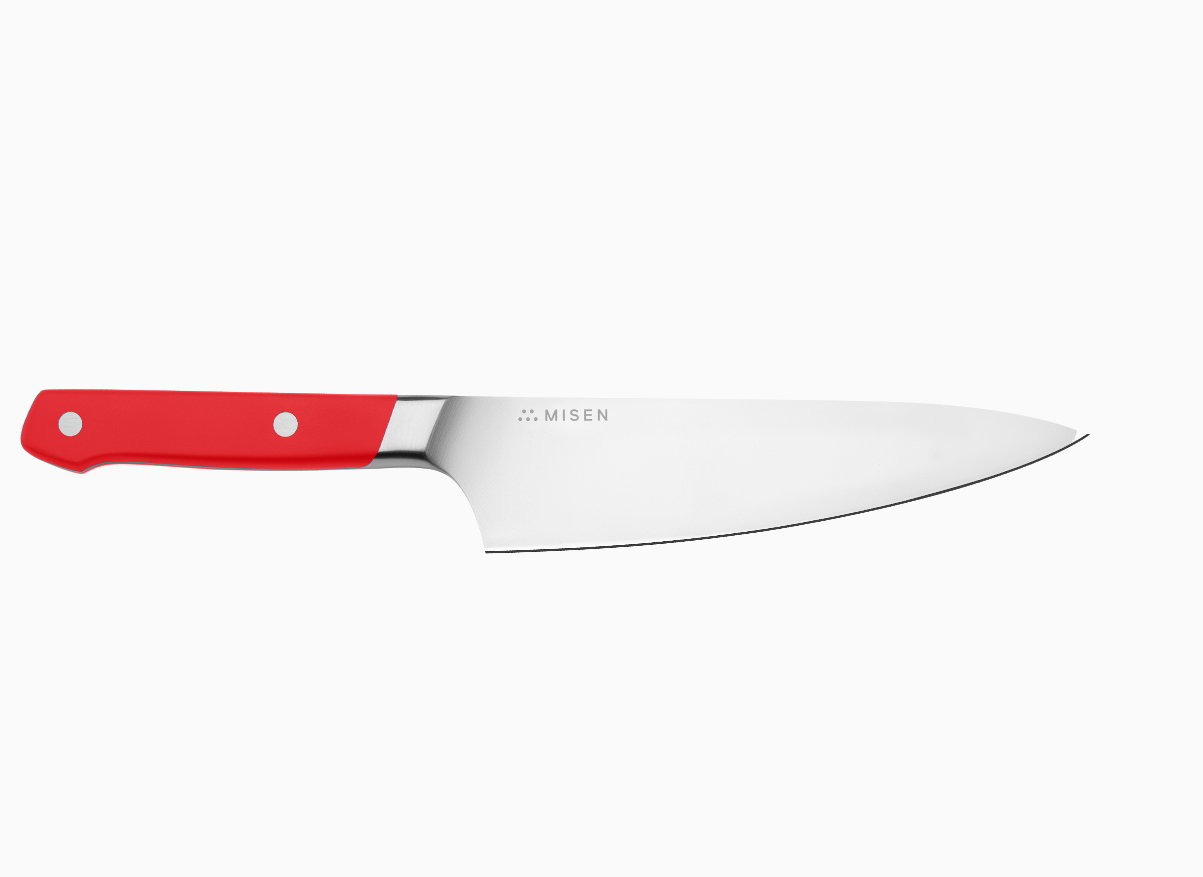 Misen Short Chef's Knife in red
