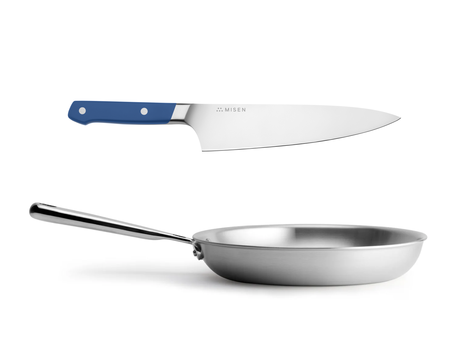 8 inch Chef's Knife + 10 inch Stainless Steel Frying Pan Bundle