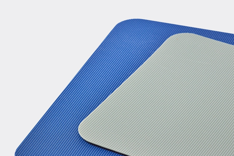 A close view of both the grey Small and blue Large Misen Cutting Sheets, showcasing their textured undersides and 1.5mm thickness.