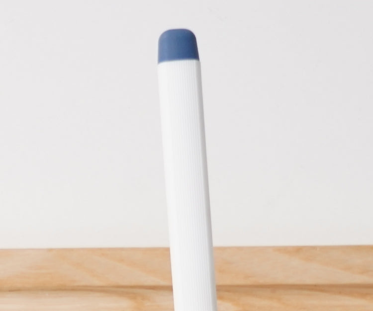 A close-up view of a Misen Honing Rod featuring a thick rubber tip for slip prevention.