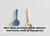 Non-toxic, premium-grade silicone won't burn, melt, or trap germs.