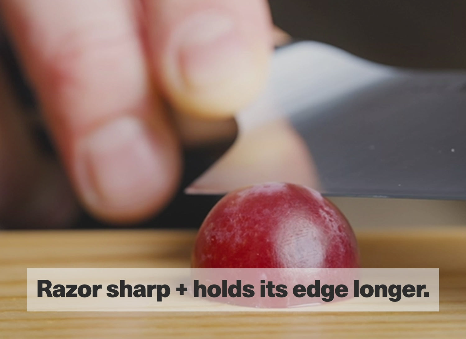 Razor sharp + holds its edge longer.